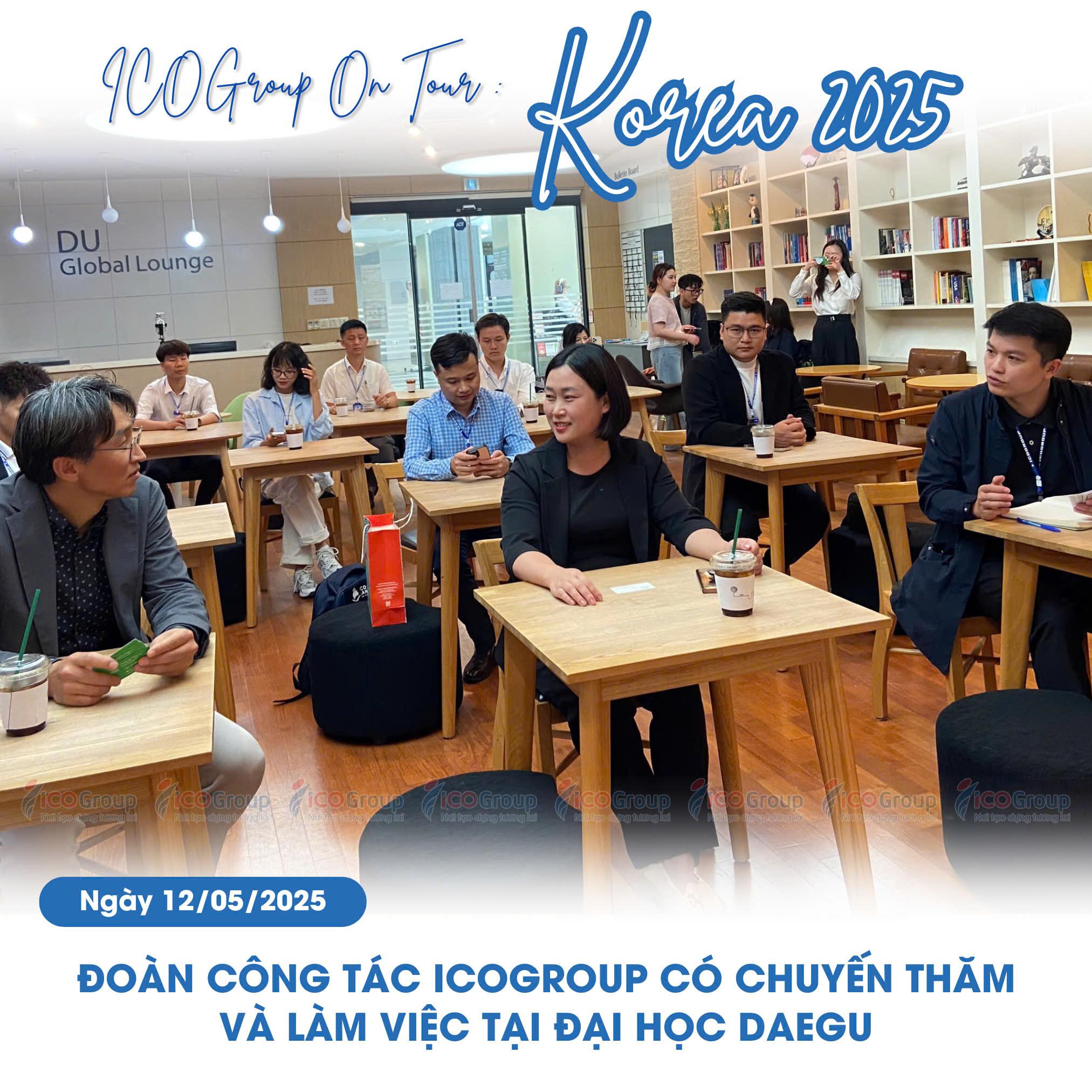Đoàn công tác ICOGroup làm việc với đại học Daegu