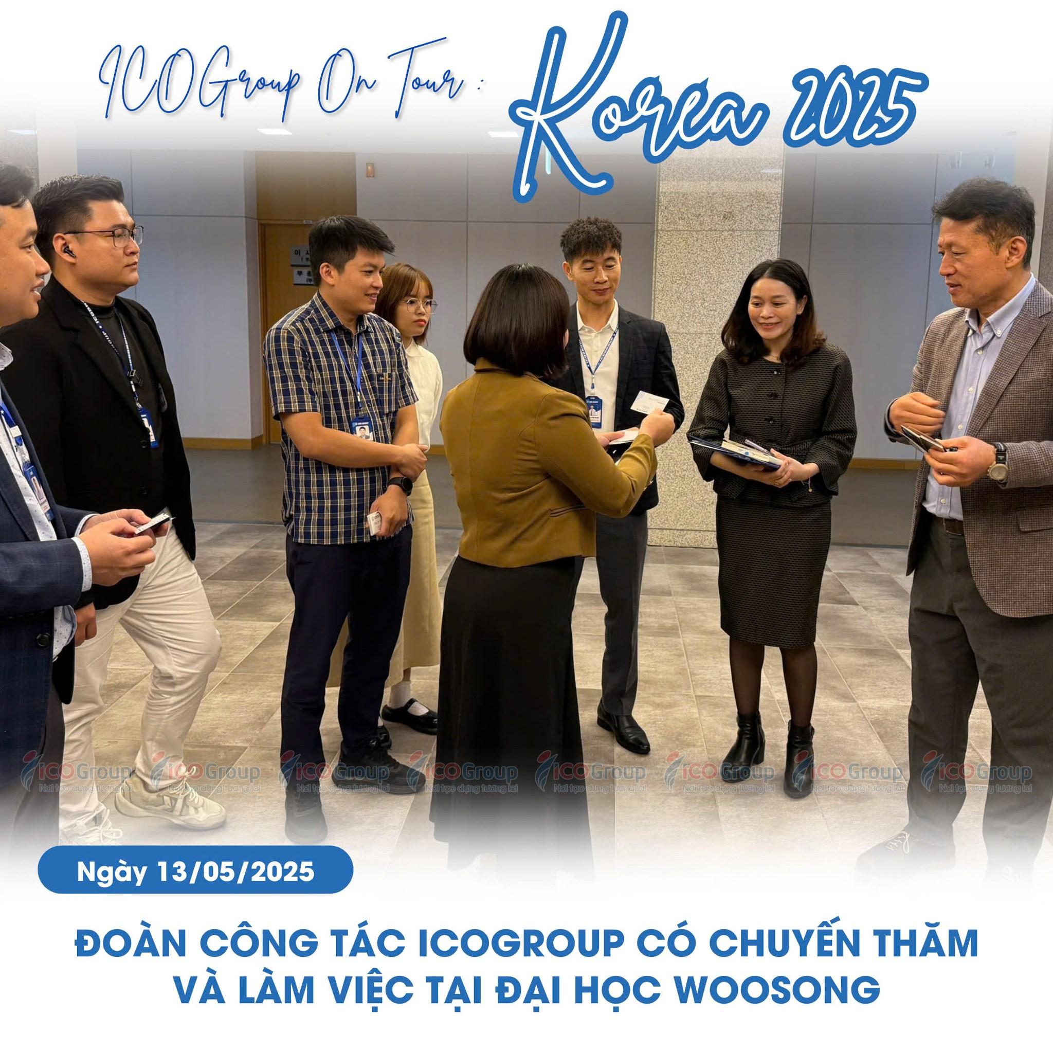 Đoàn công tác ICOGroup có chuyến thăm và làm việc tại đại học Woosong