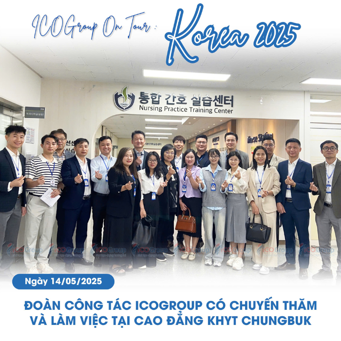 ICOGroup hợp tác đào tạo tại Cao đẳng Khoa học Y tế Chungbuk – Mở rộng cơ hội du học, đầu ra rõ ràng cho học sinh Việt Nam