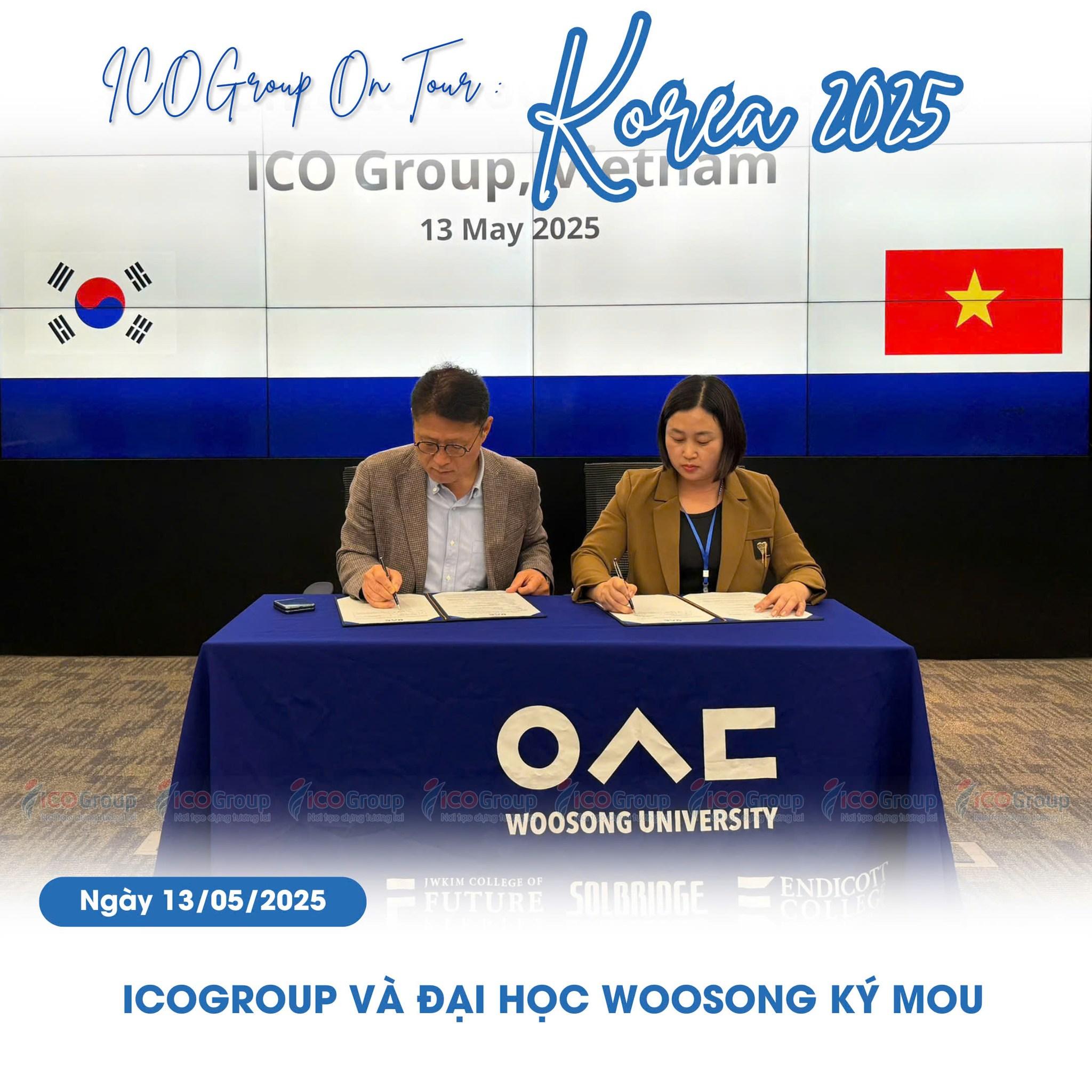 ICOGroup và đại học Woosong ký MOU