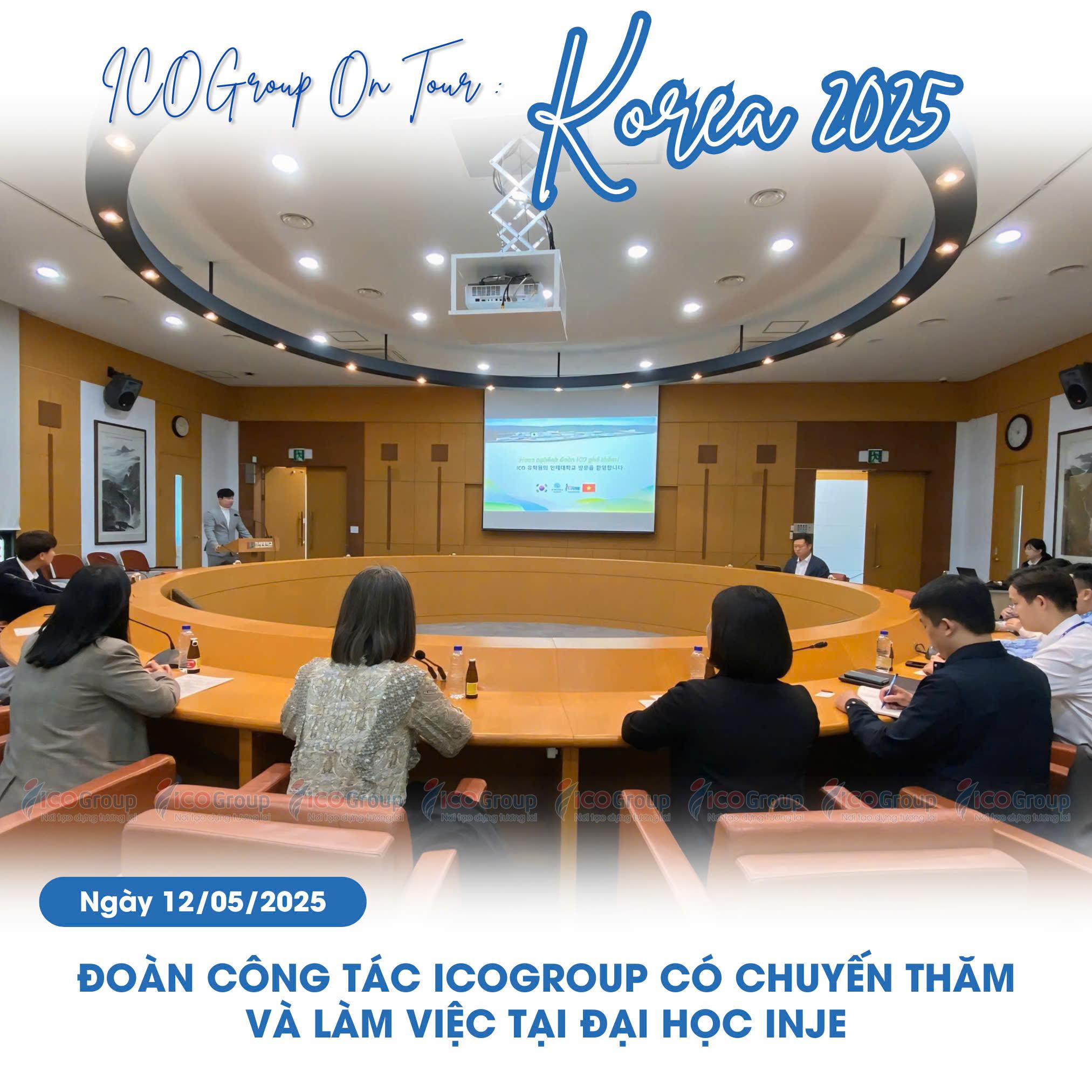Đoàn công tác ICOGroup làm việc với đại học Inje